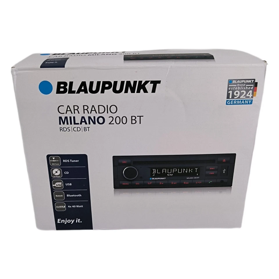 Blaupunkt Milano 200 BT, schwarz, 1-din - Bild 1 von 4