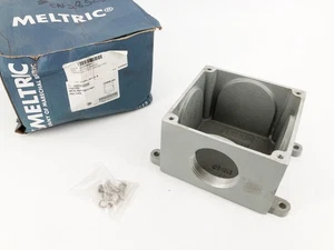 New Meltric 7T5F0N20 Metal Box Gray 2" NPT Size 5 - Picture 1 of 8
