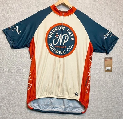 Camiseta deportiva de ciclismo Canari para hombre XXL Narrow Path Brewing Co. Hecha en EE. UU. Nueva con etiqueta Foto 1 de 4