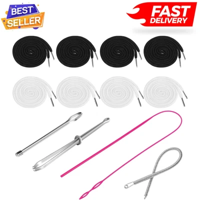 8 Pcs Drawstring Cords Replacement for Sweatpants Shorts Pants Jackets Coats... - Image 1 of 4