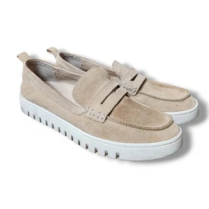 Mocasines Vionic Uptown Penny para mujer talla 9 beige tostado gamuza cómodos zapatos flexibles - Imagen 1 de 9