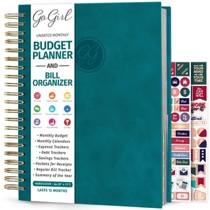 Budget Planner & Monthly Bill Organizer – Monthly Financial Book with Pockets... - Picture 1 of 6