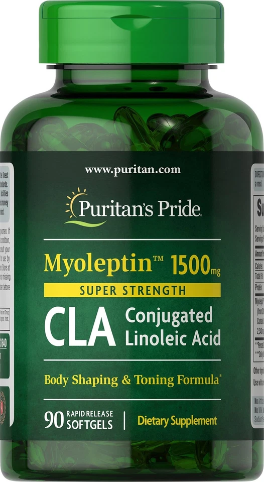 Puritan's Pride Super Strength Myo-Leptin CLA 1500 mg - 90 cápsulas blandas Foto 1 de 1