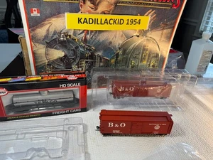 🚂 HO MODEL POWER TEXACO TANK CAR & TWO B&O BOXCARS  - NEW⚡H3507 - Picture 1 of 6