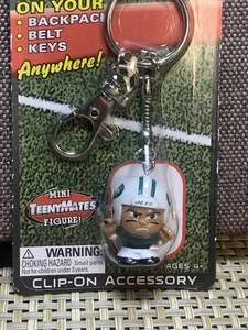 NY JETS UFFICIALE NFL TEENYMATES Tagalongs zaino borsa clip portachiavi - Foto 1 di 9