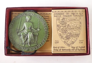 Marcus Designs Wax Seal of John King of England 1166-1216 History +Box - Picture 1 of 6