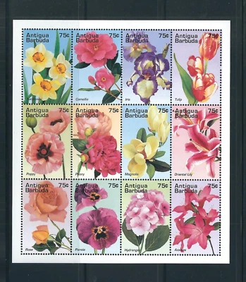Antigua Barbuda SC # 1928-1929 FLOWERS  . MNH - Image 1 of 2