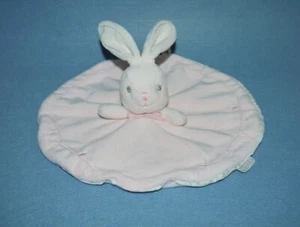 Kaloo France Hase Hasi rosa weiss rund Kuscheltuch Schmusetuch Doudou Peluche - Bild 1 von 4