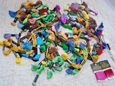 J & P COATS/DMC EMBROIDERY FLOSS Six Strand Floss LOT 97+ Skiens - Image 1 of 4
