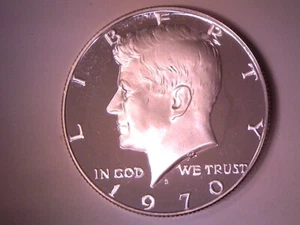 1970 S PROOF 40% SILVER KENNEDY HALF DOLLAR *FREE SHIPPING* IN STOCK - Foto 1 di 2