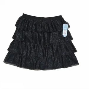 Cat & Jack Kids' Lightweight Sparkle Skirt - Black - Size: Small - Picture 1 of 1