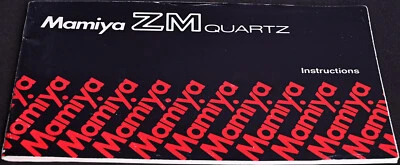 Original Mamiya ZM Quartz User Manual - Excellent - Image 1 of 3