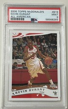2006 Topps McDonald’s Kevin Durant All American Rookie RC #B19 PSA 9 Mint 
