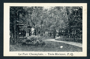 CANADA VINTAGE MINI PHOTO-CARD PARC CHAMPLAIN TROIS RIVIERES QC. 9x5.7 cm ! X28