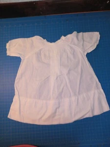 White Smocked 3/4 Sleeve Baby Gown very light material - Picture 1 of 4