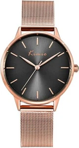Alienwork Kimio Damen Armbanduhr Rosegold / Schwarze Zifferblatt ✅ - Bild 1 von 3