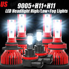 For Nissan Maxima 2009 2010 2011 2012 2013 2014 6×Led Headlight +Fog Light Kit
