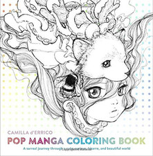 Camilla D`Errico-Pop Manga Coloring Book (UK IMPORT) BOOK NEW