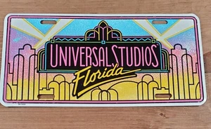 Vintage 80er Universal Studios Florida Metall Nummernschild - Bild 1 von 5