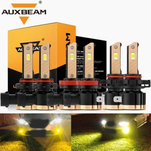 For Chevy Silverado 1500 2500 2007-2015 AUXBEAM Canbus LED Headlights +Fog Bulbs - Picture 1 of 12