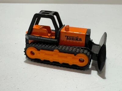TONKA DIECAST BULLDOZER CONSTRUCTION 2003 ORANGE HASBRO MCDONALDS HAPPY MEAL   - Image 1 of 4