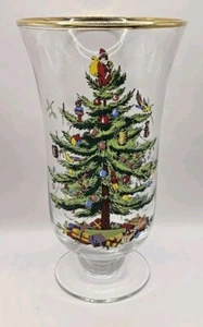 Jarrón/candelabro grande Spode árbol de Navidad huracán - Imagen 1 de 3