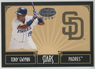 Tony Gwynn -2004 Leaf Certified Cuts #S-17 Stars Insert #/599 - Padres, HOF - Image 1 of 2