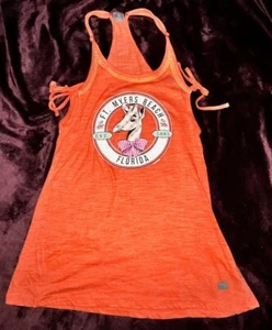 summer beach dress little girl sz med orange Fort Myers Beach - Picture 1 of 4