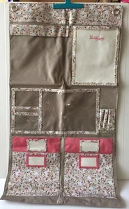 Organizador de pared o puerta colgante Thirty One 31 flores ROSA DITZY DITZY - Imagen 1 de 7