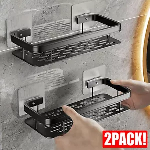 Küchenregal & Badregal, Duschablage ohne Bohren, 2 Stück Badezimmer Regal - Bild 1 von 24