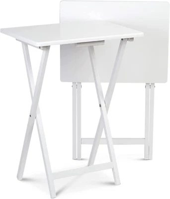 Lightweight Rectangle Solid Wood Construction Multifunctional Folding Table Tra - Image 1 of 4