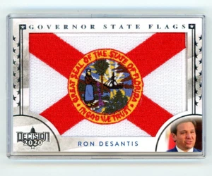 Ron DeSantis Florida Governatore Bandiera di Stato Decisione 2020 Trading Card #GF2 - Foto 1 di 2