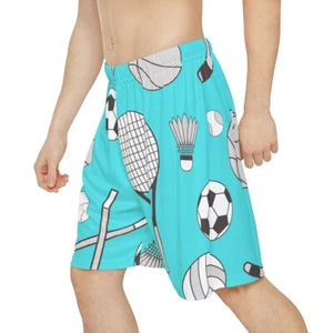 soccer tennis golf basketball summer pool beach Mens Sports Shorts (AOP) - Picture 1 of 37