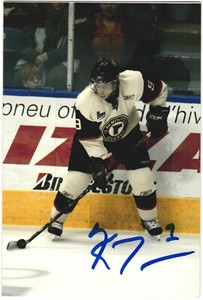 Kelsey Tessier Autographed 4x6 Color Photo Quebec Remparts #9 A
