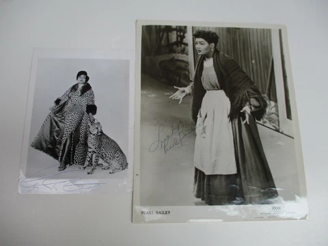 Eartha Kitt Pearl Bailey SIGNED Autograph Jazz Blues Gospel Dance Music Black Cover