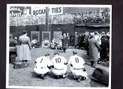 Babe Ruth Memorial Yankee Stadium 1949 Type 1 Press Photo Washington Senators - Image 1 of 4
