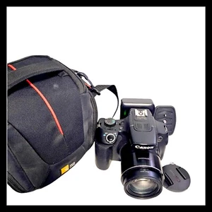 CANON POWERSHOT SX60 HS 16.1MP 65x Optical Zoom Camera Bag Charger Case SD Card - Picture 1 of 15