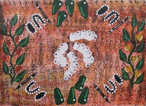 Warrina Designs Australian Aboriginal Art indigenous Painting Canvas Dot Utopia - Picture 1 of 3