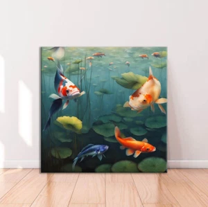 Colorful Koi fish Limited Edition High Quality Home Decor Australian Made - Picture 1 of 3