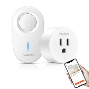 Smart Plug With Remote 2.4ghz Wifi & Rf433 Wireless Remote Control Outlet Light - Picture 1 of 9