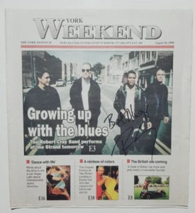 Robert Cray REAL hand SIGNED 1998 Newspaper #2 COA Autographed - Picture 1 of 2
