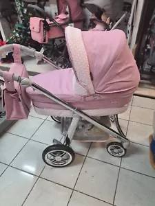 bebecar pram Via Plus Frosten Pink On Chrome - Picture 1 of 10