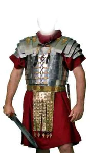Mittelalter Römer Lorica Segmentata Pate Brustpanzer Brustplatte Segmenta Helloween - Bild 1 von 5