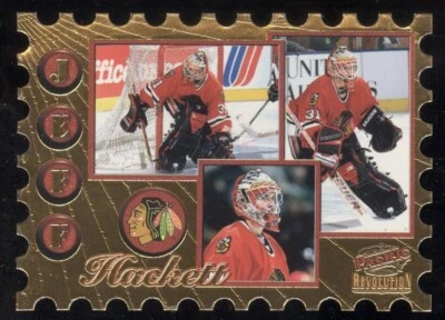 4 JEFF HACKETT 1997-98 PACIFIC REVOLUTION RETURN TO SENDER DIE-CUTS BLACKHAWKS - Image 1 of 2