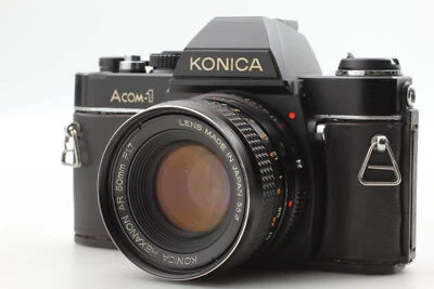 [Exc+5] KONICA HEXANON AR 50mm 1:1.7 Lens + Aocm-1 Film Camera(Bonus) From JAPAN - Image 1 of 4