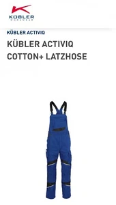 NEU !! KÜBLER Latzhose Activiq Gr. 56 Kornblau 305 g/m² Neupreis 126.89€ - Bild 1 von 4
