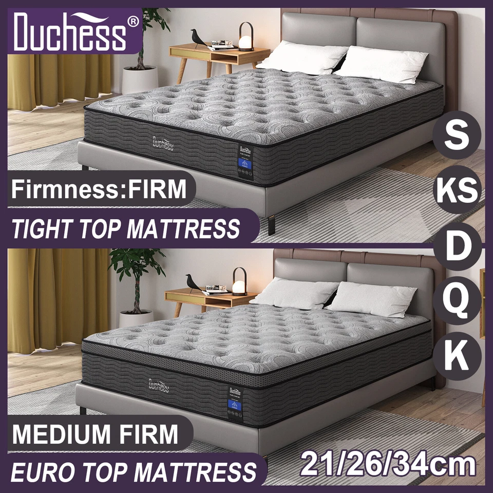 Duchess Mattress Queen Double King Single Bed Pocket Spring Gel Memory Foam - image 1 of 4