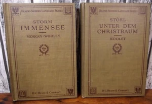 Vintage Pair of SIGNED German Language Books Unter Dem Christbaum / Immensee - Picture 1 of 13