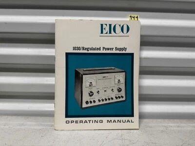 DE COLECCIÓN 1030 EICO MANUAL DE OPERACIÓN para 378/generador de audio Foto 1 de 4