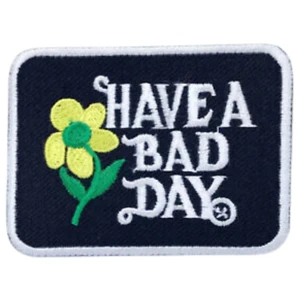 Have A Bad Day Patch Hierro En Parche Bordado Insignia Floral Vintage - Imagen 1 de 2